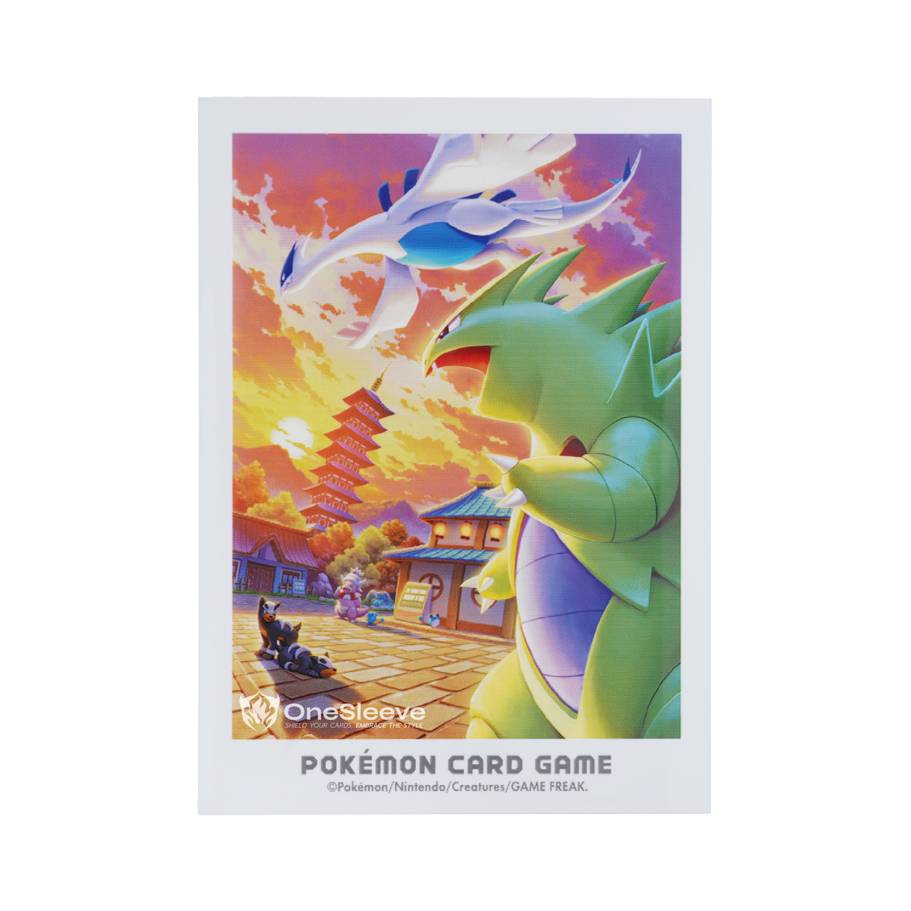 Johto Adventure - Lugia & Tyranitar card sleeve (Pokémon Center)